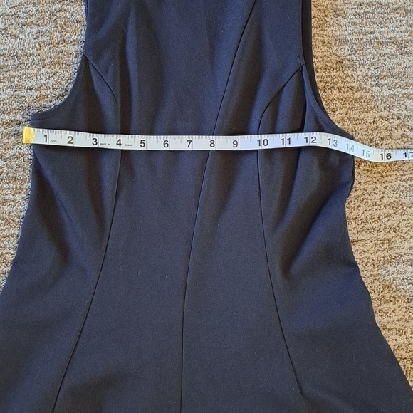 Free People Little Black Mini Dress High Neck Flare Pockets Size Small - Picture 8 of 12